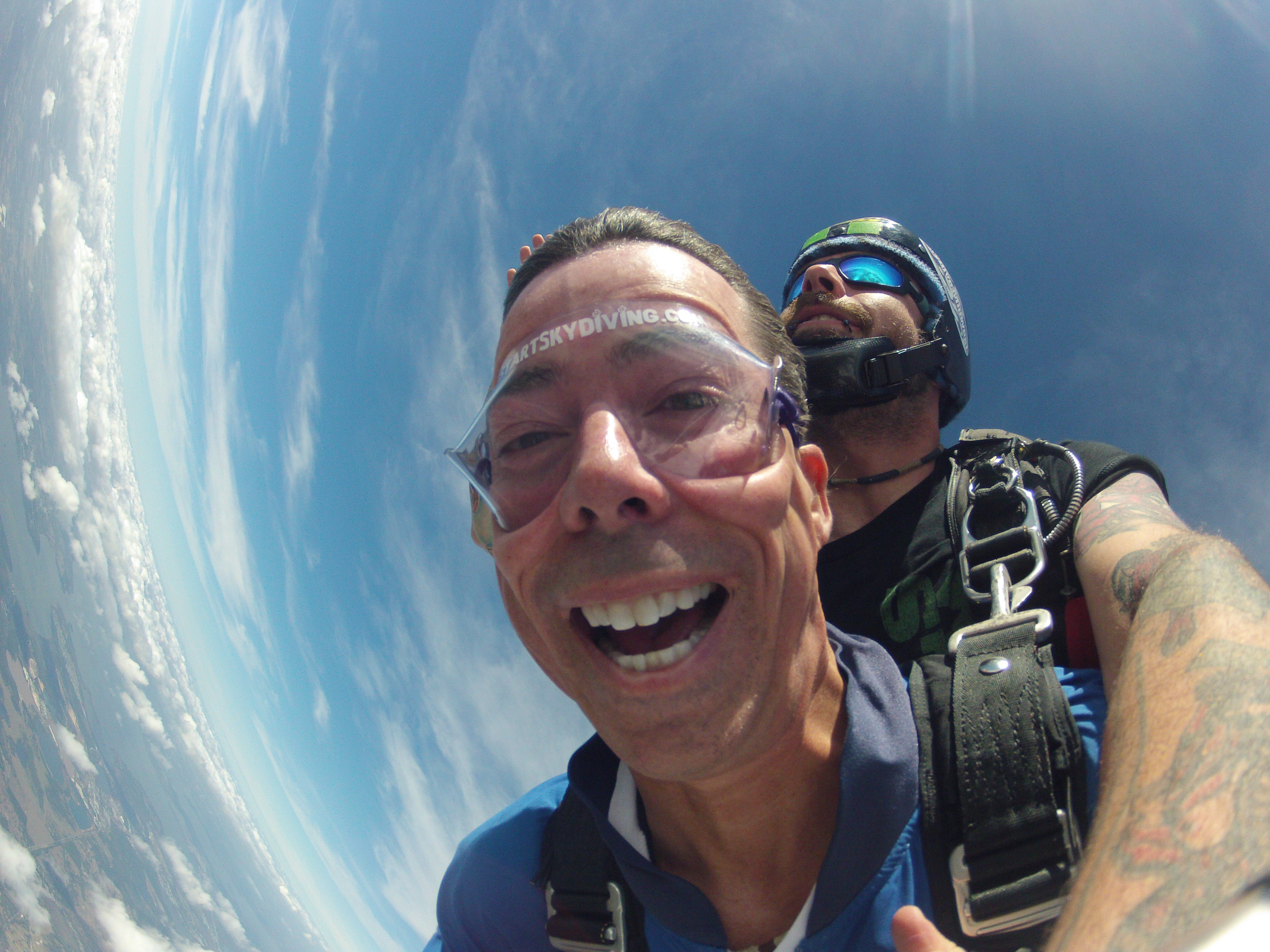 <b>David Woltmann</b> with Brent Smith at Start Skydiving Florida. - jump-in-florida